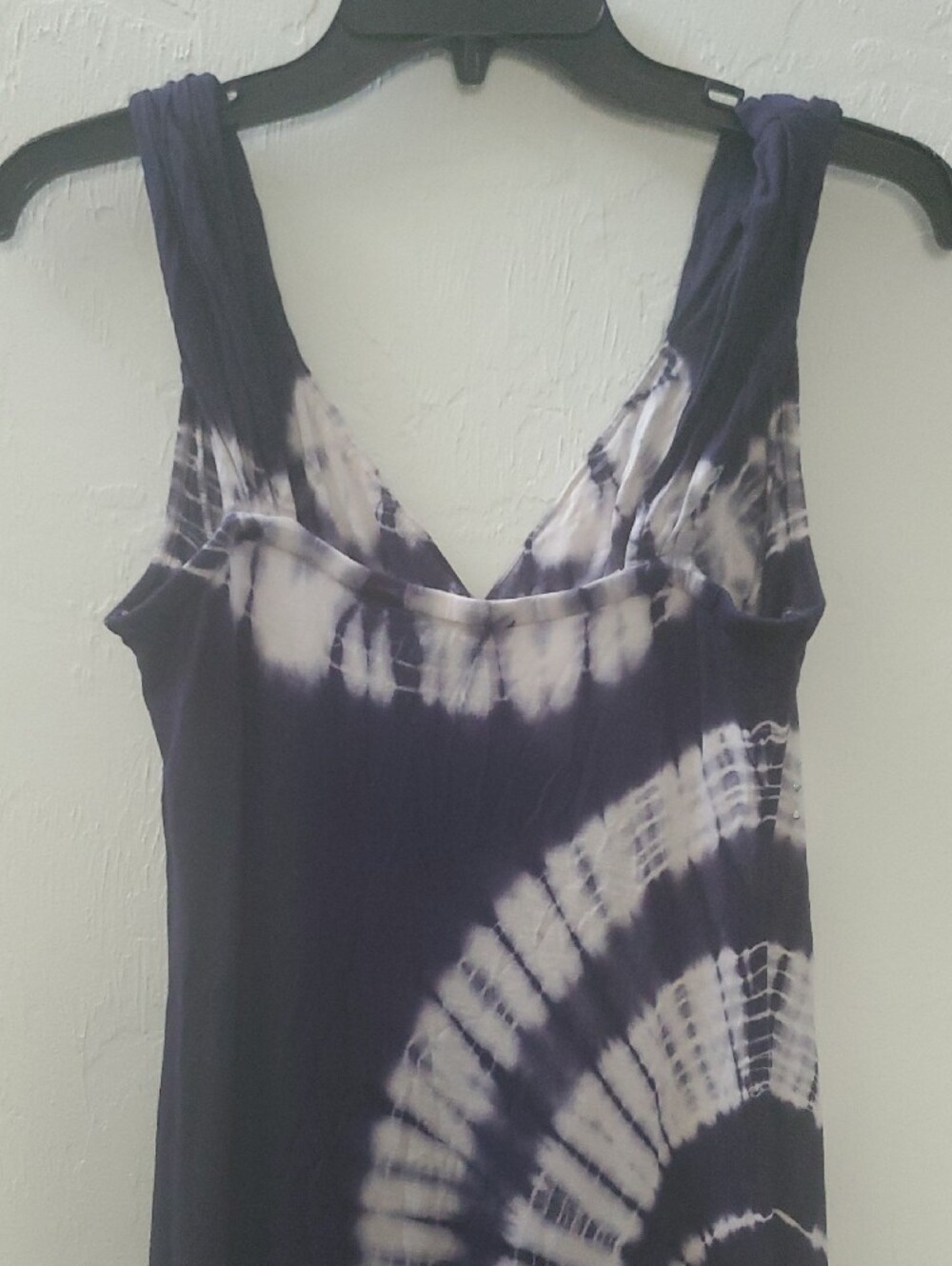 INC International Concepts Purple and Cream Maxi Summer Women's Dress M - Picture 5 of 9